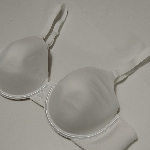 Curvation Underwire Padded Full Coverage Elegant White Womens Bra Size 44C #1240 - Picture 3 of 11
